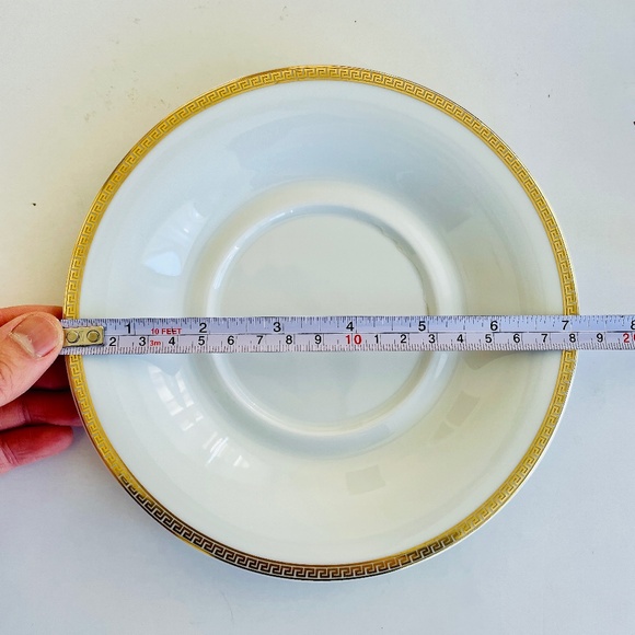 Versace x Rosenthal Medallion Meandre D'Or White & Gold Breakfast Cup and Saucer - Picture 11 of 15